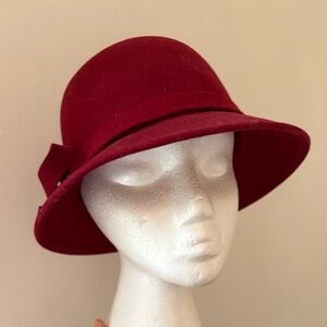Soprattutto 100% Wool Felt Red Hat Made in Italy